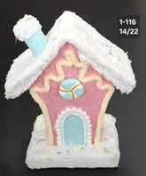 Căsuță Decorativă Candy Christmas Roz-Albastru - 14x22cm